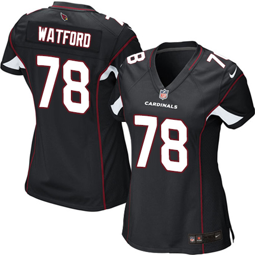 Women's Elite Earl Watford Nike Jersey Black Alternate - #78 NFL Arizona Cardinals